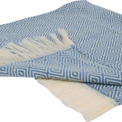 torchon bleu coton
